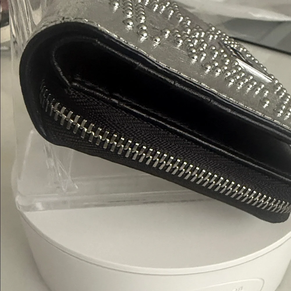 MCM Studded Metallic Leather Wallet-Good Condition - Picture 4 of 11